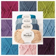Drops Muskat - DK Cotton Double-knit Oeko-Tex Yarn Crochet 50gr
