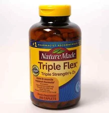Nature Made Triple Flex Triple Strength + D3, 200 Caplets Exp 2027