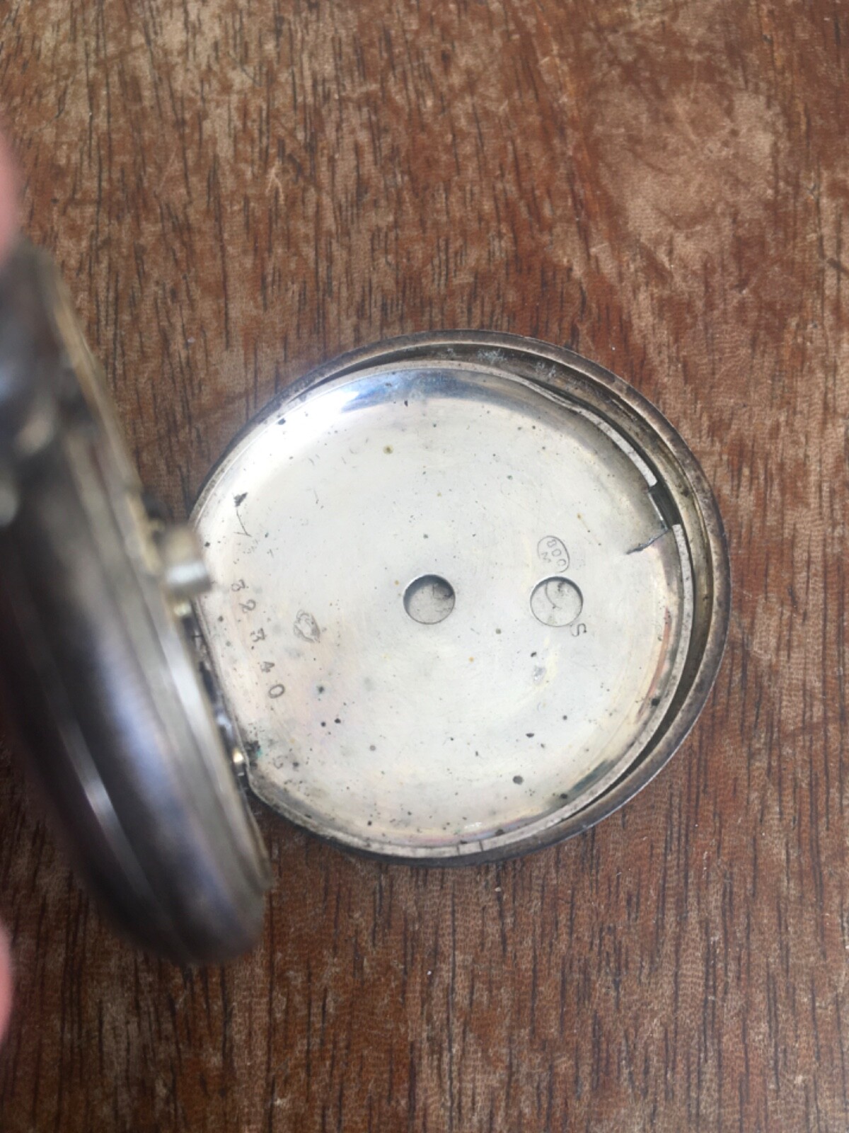 ANTIQUE SOLID SILVER KEY WIND OPEN FACE POCKET WA… - image 4