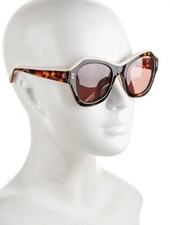 Stella McCartney SC0022S 004 Sunglasses Havana Tortoise/White Brown Len 430 NWT