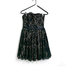 Robert Rodriguez for Target Strapless Black Lace Fit and Flare Size 4 Strapless 