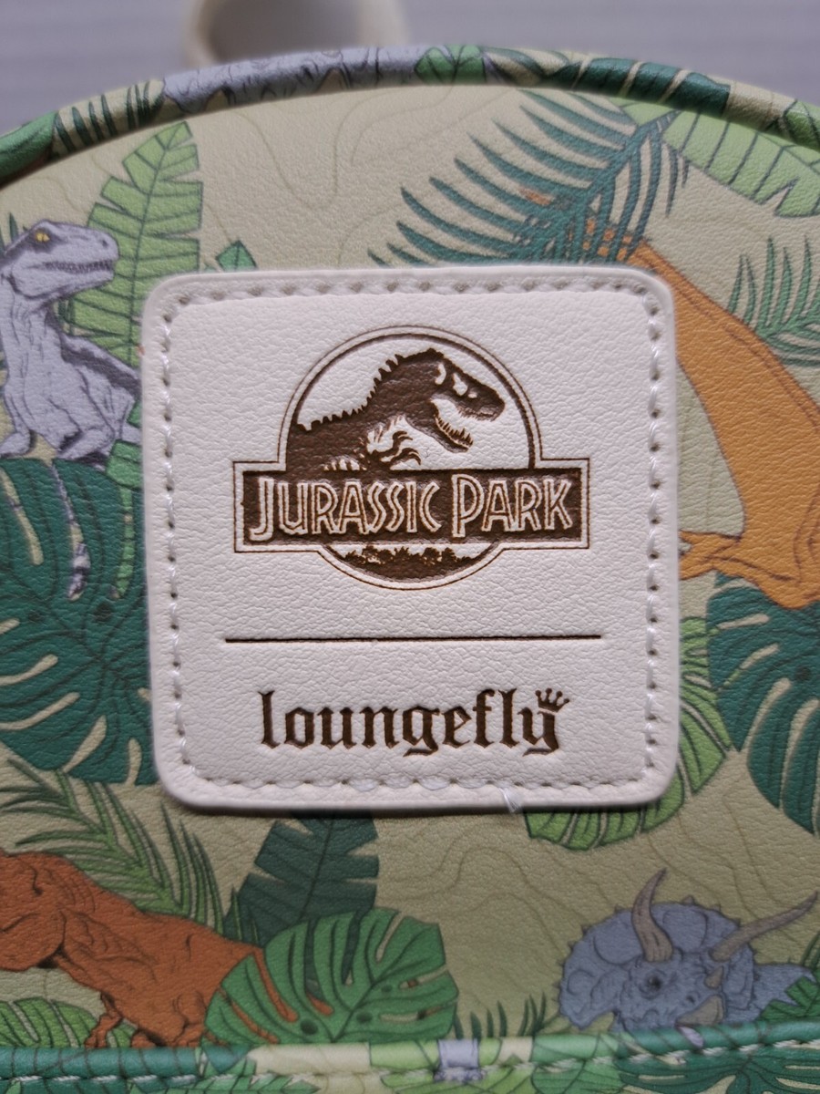 Rare Loungefly Jurassic Park Dinosaur Foliage Mini Backpack  display picture 3
