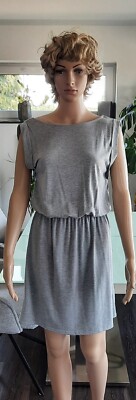 ICHI Minikleid Kleid Jersey Rückenausschnitt Grau Größe S **sehr guter Zustand**