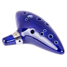 12-Hole Legend of Zelda Ocarina of Time Triforce Link Alto C Ceramic Replica