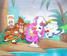 COUNT CHOCULA CEREAL COMMERCIAL ORIGINAL PRODUCTION DRAWING + CEL monsters