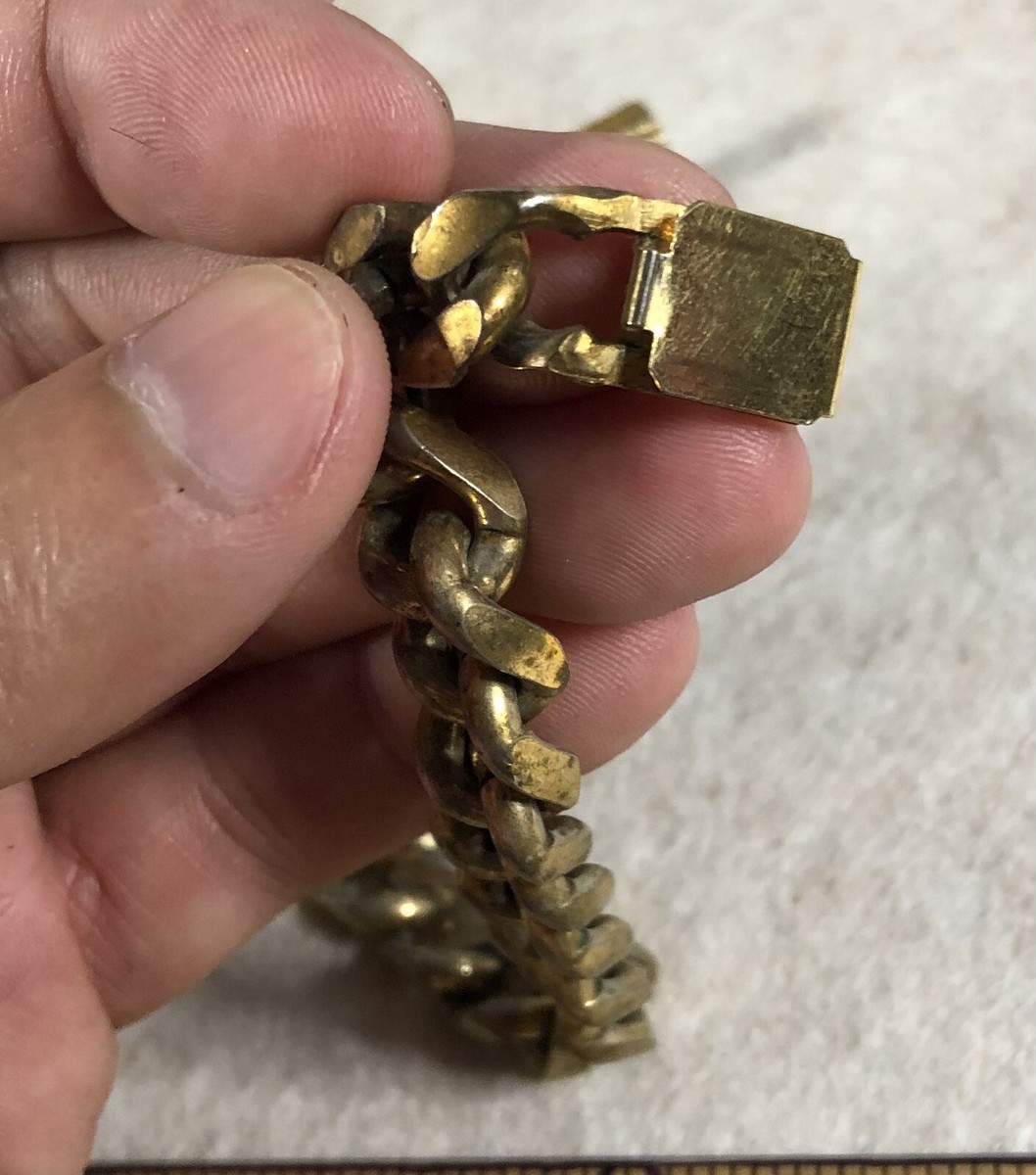 Vintage Speidel Men's ID Gold Tone Bracelet With Greg Vintage Speidel Men's ID Gold Tone Bracelet With Greg