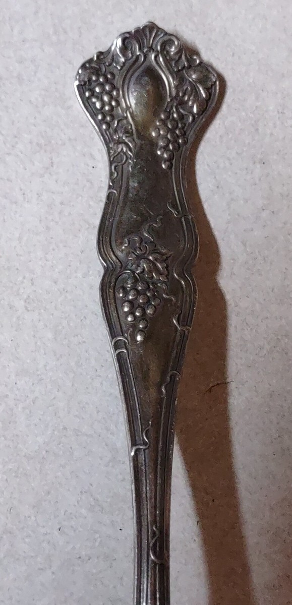 1847 Rogers Bros XS Triple Vintage Grape Casserole Serving Spoon