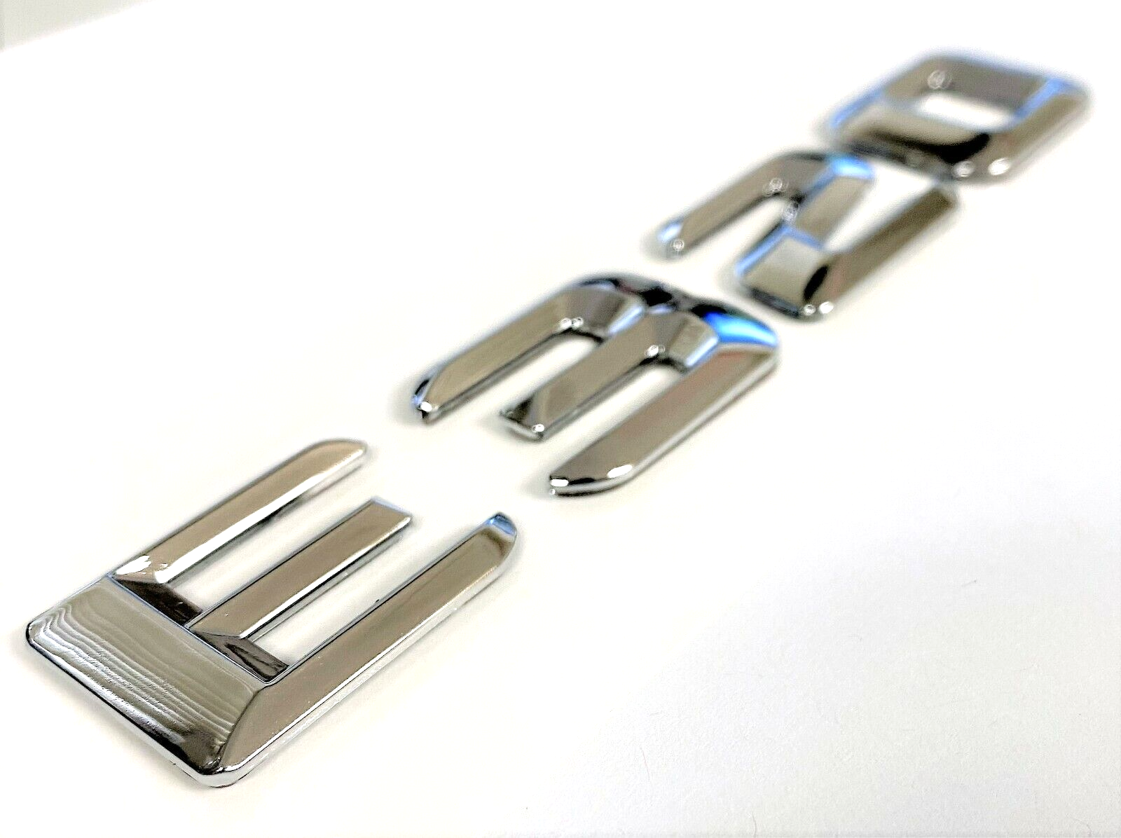 #1 CHROME E320 FIT REAR TRUNK EMBLEM BADGE NAMEPLATE DECAL NUMBERS