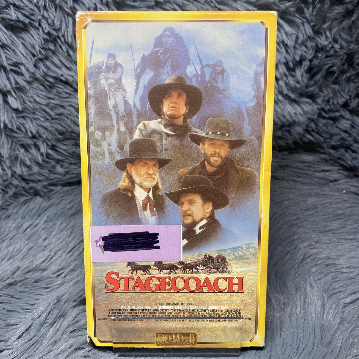 Stagecoach VHS 1986 Willie Nelson Waylon Jennings kris