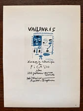 1959 Pablo Picasso Poster " Dix Ans De Ceramiques " Original Mourlot  Lithograph