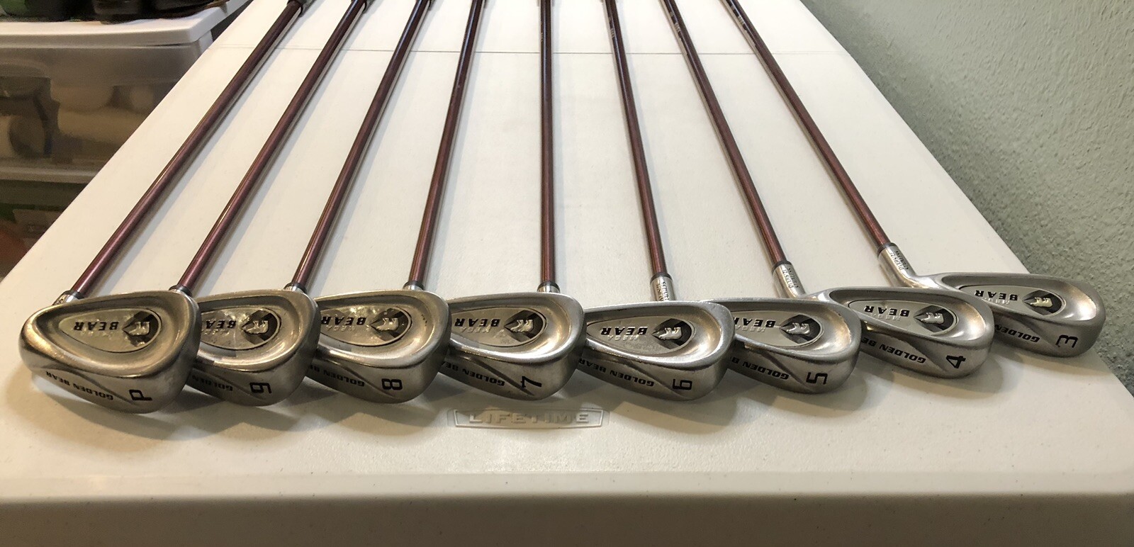 Golden Bear Mega Bear Golf Irons 3PW Ultralight Graphite Mid/Firm