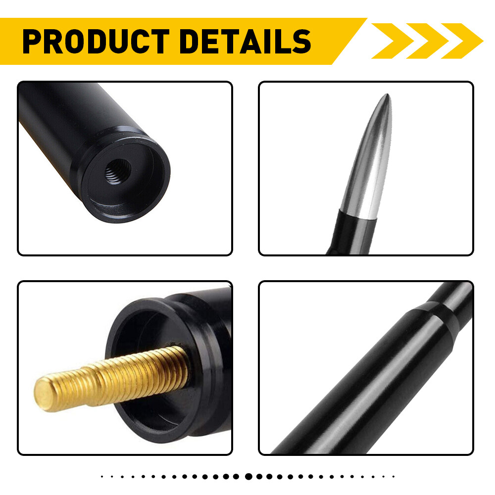 5.5 Inch Silver CNC Bullet Antenna For Dodge Ram 1500/2500/3500 - AM/FM 11 thumbnail image