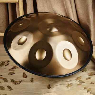 Handpan Gold 432hz Steel Handpan D Kurd Minor Performer/Beginners Instrument