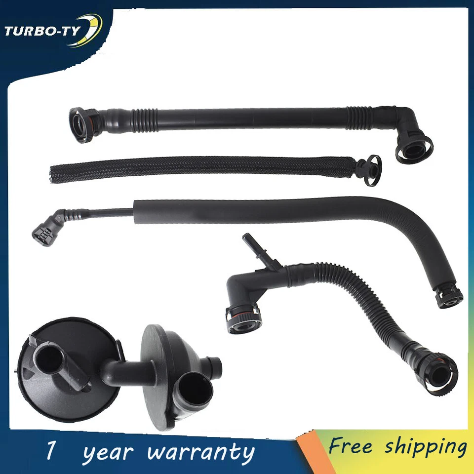 Kit de 5 peças mangueiras respiradoras e PCV para BMW E39 E46 E60 E83 E85 11611432559 - Imagem 3 de 4