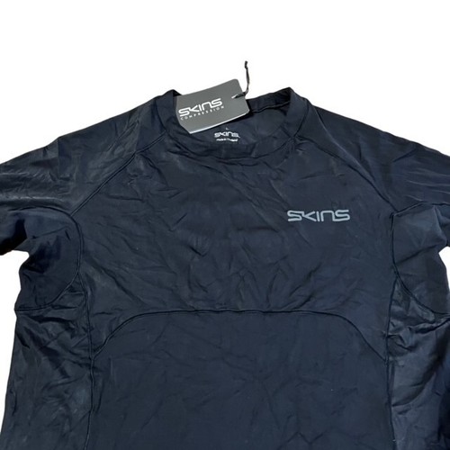 Skins DNAmic Ultimate Men's Short Sleeve Black Compression Top Size L NWT - Picture 3 of 9