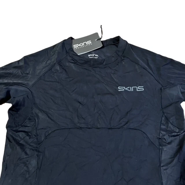 Top de compresión negro manga corta Skins DNAmic Ultimate para hombre talla L nuevo con etiquetas Foto 3 de 4