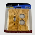 Amerelle Solid Oak Switch Plate 4025TD Wood Wall Plate Cover Decor Collection