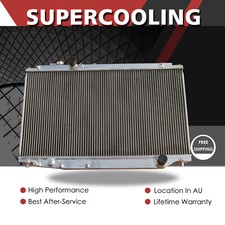 For Toyota Supra MK4 JZA80 Turbo 6cyl 3.0L 2JZ-GTE MT Aluminum Radiator 1993-02