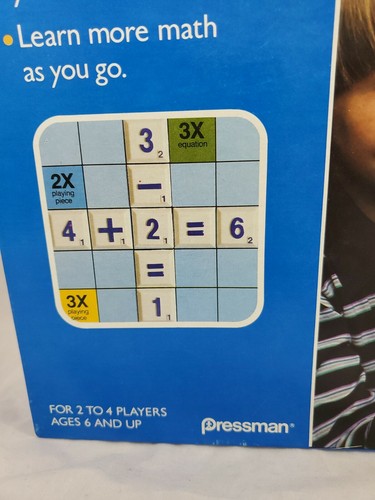 Vintage ‘Smath The Game That Makes Math Fun By Pressman ~ Missing One Tile - Picture 4 of 10