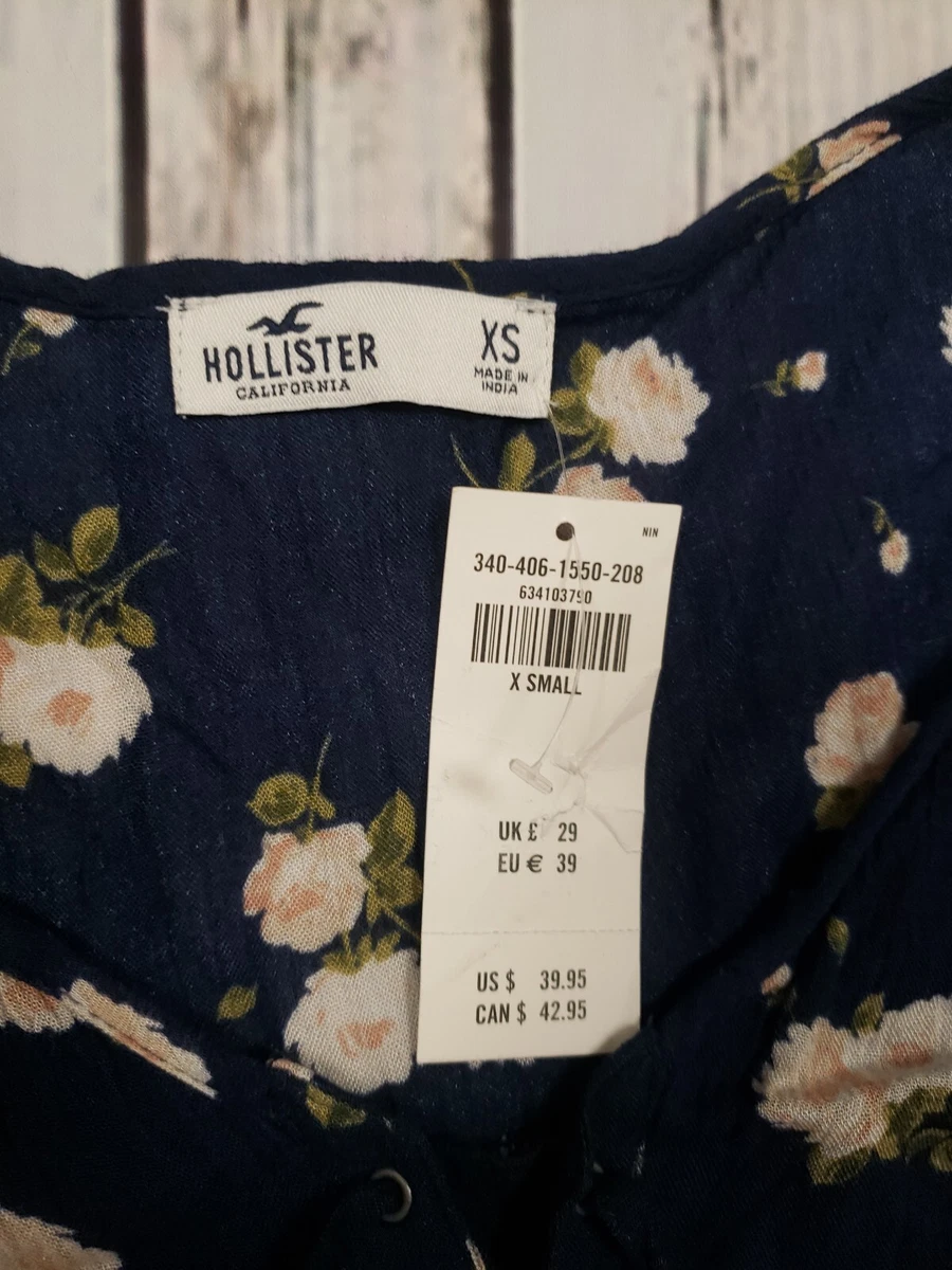 Hollister floral crop clearance top