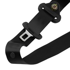 Set Of 2 Auto Car 3 Point Safety Seat Belt Retractable Adjustable Diagonal Belt