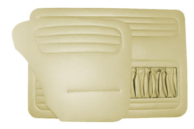 For VW OLD BEETLE BUG KAFER 1200 DOOR PANEL SET CREAM 1958 - 1964