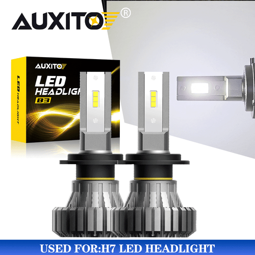 AUXITO H7 LED Headlight Bulb Kit High Low Beam Lamp Super White CSP CANBUS B3 EH