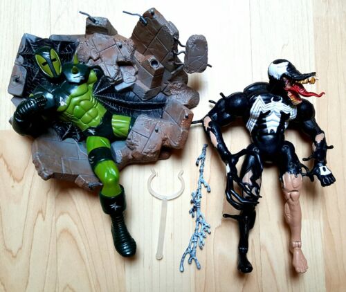 Marvel Legends Venom + Web + Ironman Diorama 2001 Toy Biz  komplett unbespielt - Bild 1 von 5
