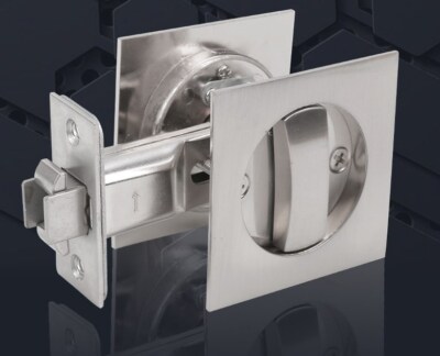 Sliding Door Lock Bedroom Kitchen Toilet Patio Door Invisible Gate Latch Mortise