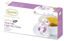 Ronnefeldt Leafcup® Ayurveda Light My Flame. 15 premium herbal tea bags