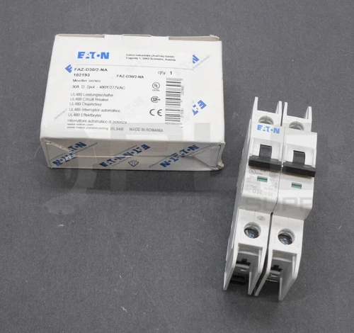 NEW EATON FAZ-D30/2-NA CIRCUIT BREAKER 30A 2 POLE 480V 102193