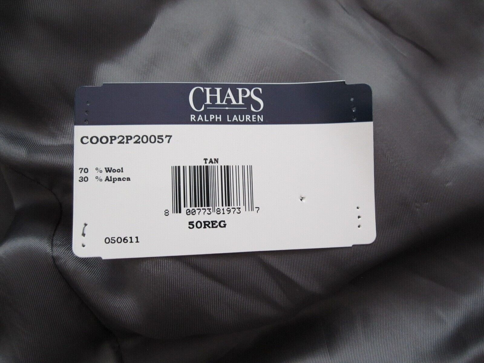 New Vtg Chaps Ralph Lauren Men Wool/Alpaca Herringbone Blazer Sz 50R(MJ10)Canada thumbnail 2