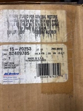 Genuine GM ACDelco OEM 15-20253 52499785 Compressor Asm A/C (Remanufacture)
