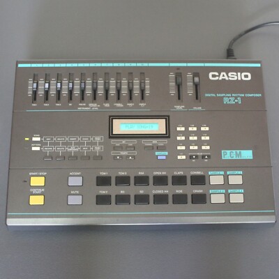 Casio RZ-1 Digital Sampling Rhythm Composer Drum Machine w/sample tape & Manual