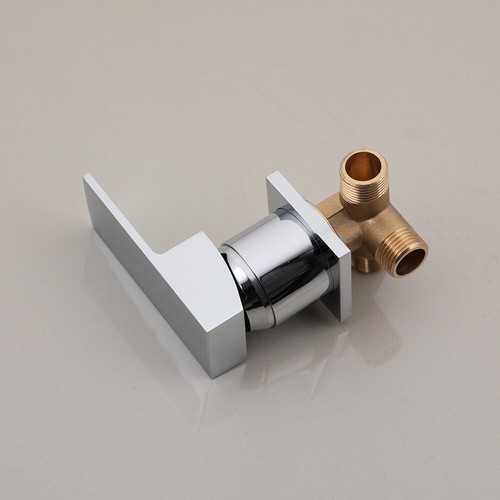 Modern Waterfall Wall Mount Mixer Widespread Contemporary Bathroom Sink Faucet - Picture 6 of 9
