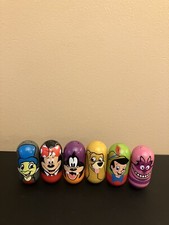 Disney Kellogg Mighty Beanz Wobbles  Lot Of 6 