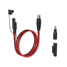 SAE Connector to DC8mm Male Adapter 14 AWG Extension Cable with DC 55mm*25mm ...
