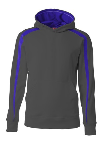 A4 NB4004 Youth Spartan Fleece Hoodie - Picture 6 of 8