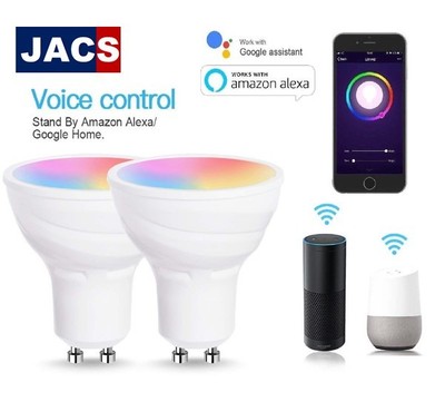 colour changing light bulb google home