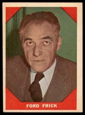 1960 Fleer Baseball Greats Ford Frick #74