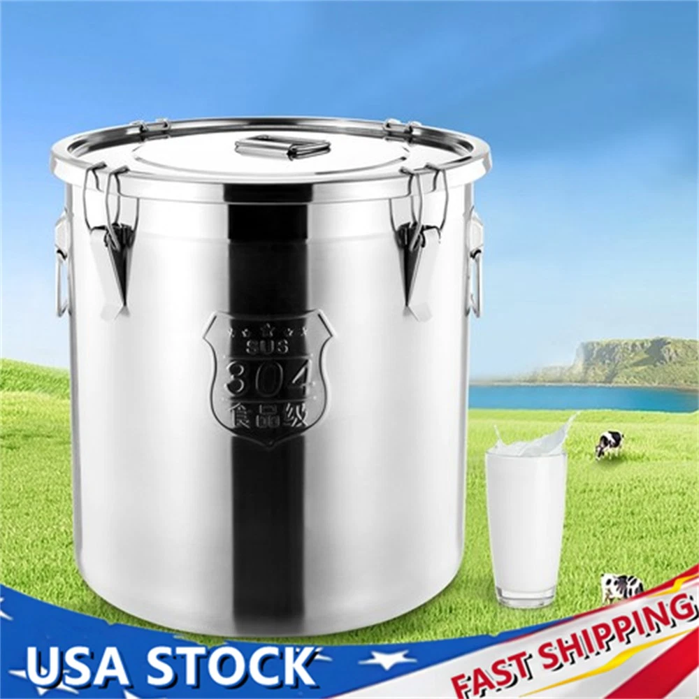 48L Stainless Steel Airtight Container Rice Cereal Grain Container Storage Box