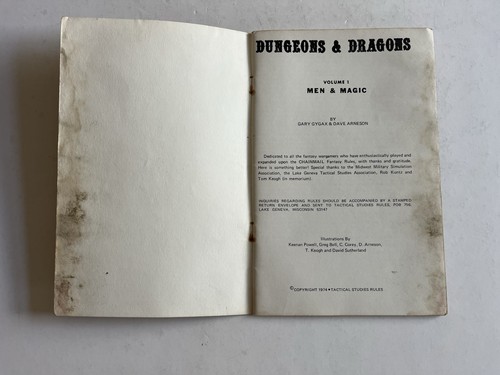 Dungeons and Dragons Set Originale Quinta Edizione TSR 1976 - Foto 6 di 24