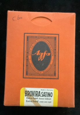 Agfa Brovira Satino, BEH22, Chamois halbmatt, 7,4 x 10,5 cm,  100 Blatt, OVP neu