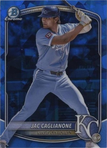 2025 Bowman Chrome SPECKLE REFRACTOR JAC CAGLIANONE /299 Royals 