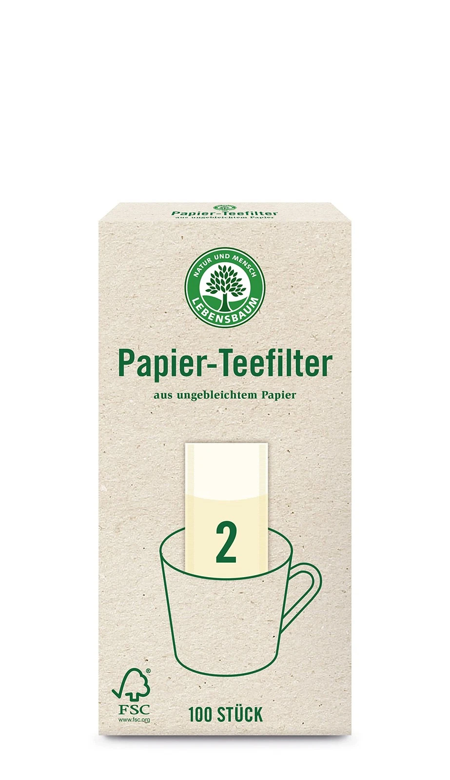 Paper Tea Filters Size 2 100 Count 1 Box Of 100 Count