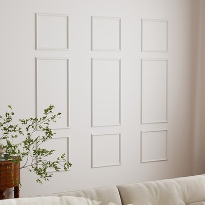 Art3d Pre-Cut Wall Molding Kit for Wainscoting Accent Panels Ready to Assemble