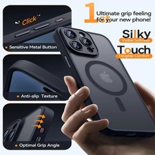 Magnetic Matte Case For iPhone 18 17 16 16e 15 14 13 12 Pro Max Shockproof Case — image 2