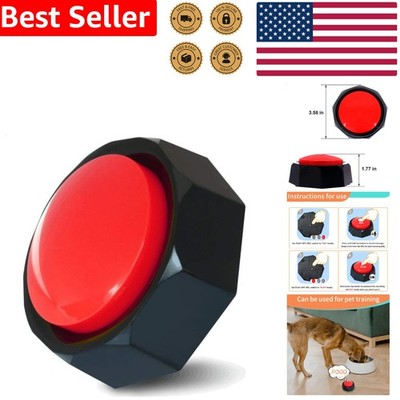 Dog Training Button | Recordable Pet Voice Buzzer | 30s Interactive Communica...