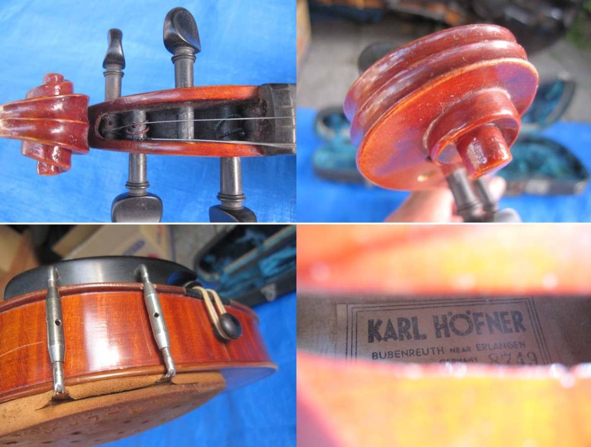 Violin Karl Hofner Bubenreuth Near Erlangen Germany SN 8749 and