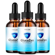 3 Pack GlucoZen Drops Advanced Blood Support Supplement Gluco Zen 90 Servings